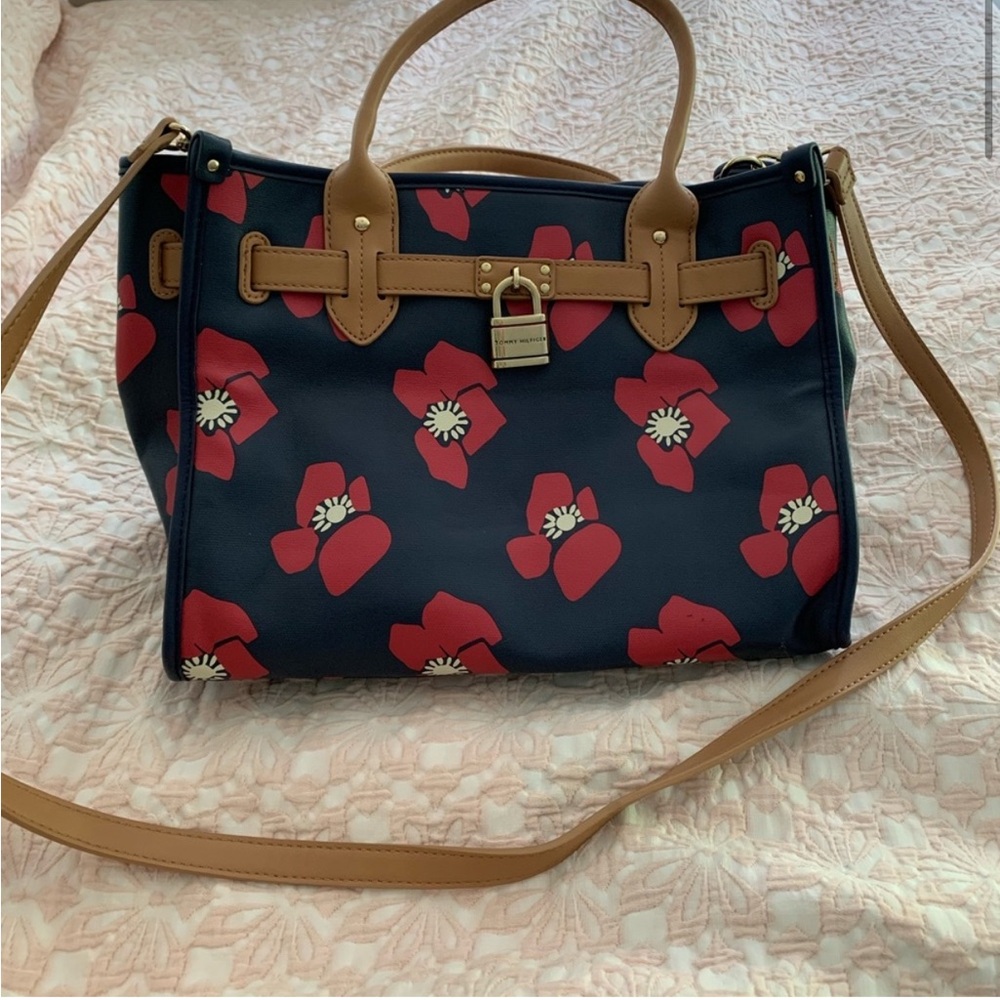 EUC Tommy Hilfiger floral print bag